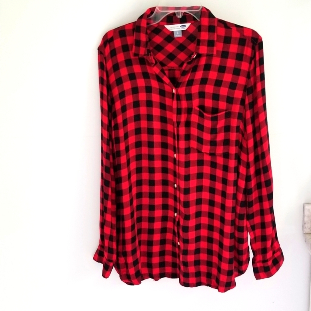 Old Navy check Classic shirt button down